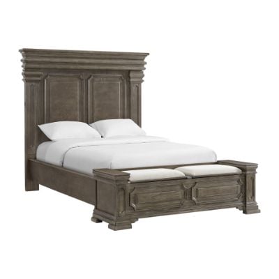 Kings Court Queen Storage Bed In Grey Angle.jpg